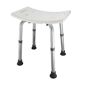 Bliss Medical Adjustable Lightweight White Color Bath Chair Bathtub Stool Shower Chair Shower Bench