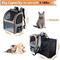 Oxford sac de transport pour animaux de compagnie sac à dos pour voyage respirant chien sacs à dos grande capacité sac à dos pour petits chiens et chats sac à dos pour animaux de compagnie