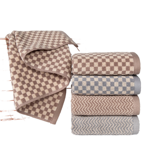 Cotton mềm bàn cờ khăn tắm thêm dày thấm Khăn nhẹ, nhanh khô Khăn lý tưởng cho vòi hoa sen nhà du lịch khách sạn - Product Image 1