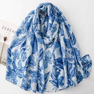 Wholesale Summer 2026 New Polyester Long <b>Scarf</b> Hot <b>Gold</b> Bamboo Leaf Floral Pattern Warm Shawl Hijabs for Muslim Women Outdoor - Product Image 5