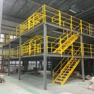 Étagères de mezzanine à poutres réglables, unités de rayonnage métalliques détachables, rayonnage à palettes en acier robuste personnalisable, rayonnage pour fourgon à 5 niveaux - Product Image 6