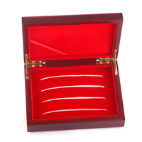 Cajas de Madera MDF en Blanco con Logotipo Estampado en Oro Personalizado, Cajas de Madera de Lujo para Monedas y Medallas, Embalaje de Cajas de Madera para Regalos