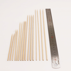 Grillwerkzeuge 3,0mm*150/200/250/300mm 100% Natürlicher Bambus 100 Stück/Beutel Runde Einweg-Grillspieße für BBQ - Product Image 6