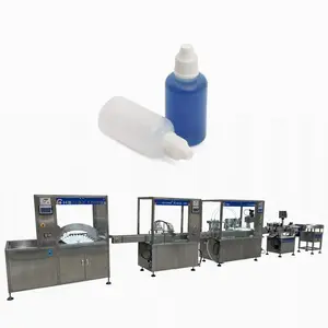 10ml 15ml 30ml servo motor control liquid eye drop dropper bottle filling stopper capping machine / automatic eyedrops filler