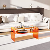 Table d'appoint en acrylique pour la maison, style nordique, pour chambre, coin canapé, ou fenêtre en baie