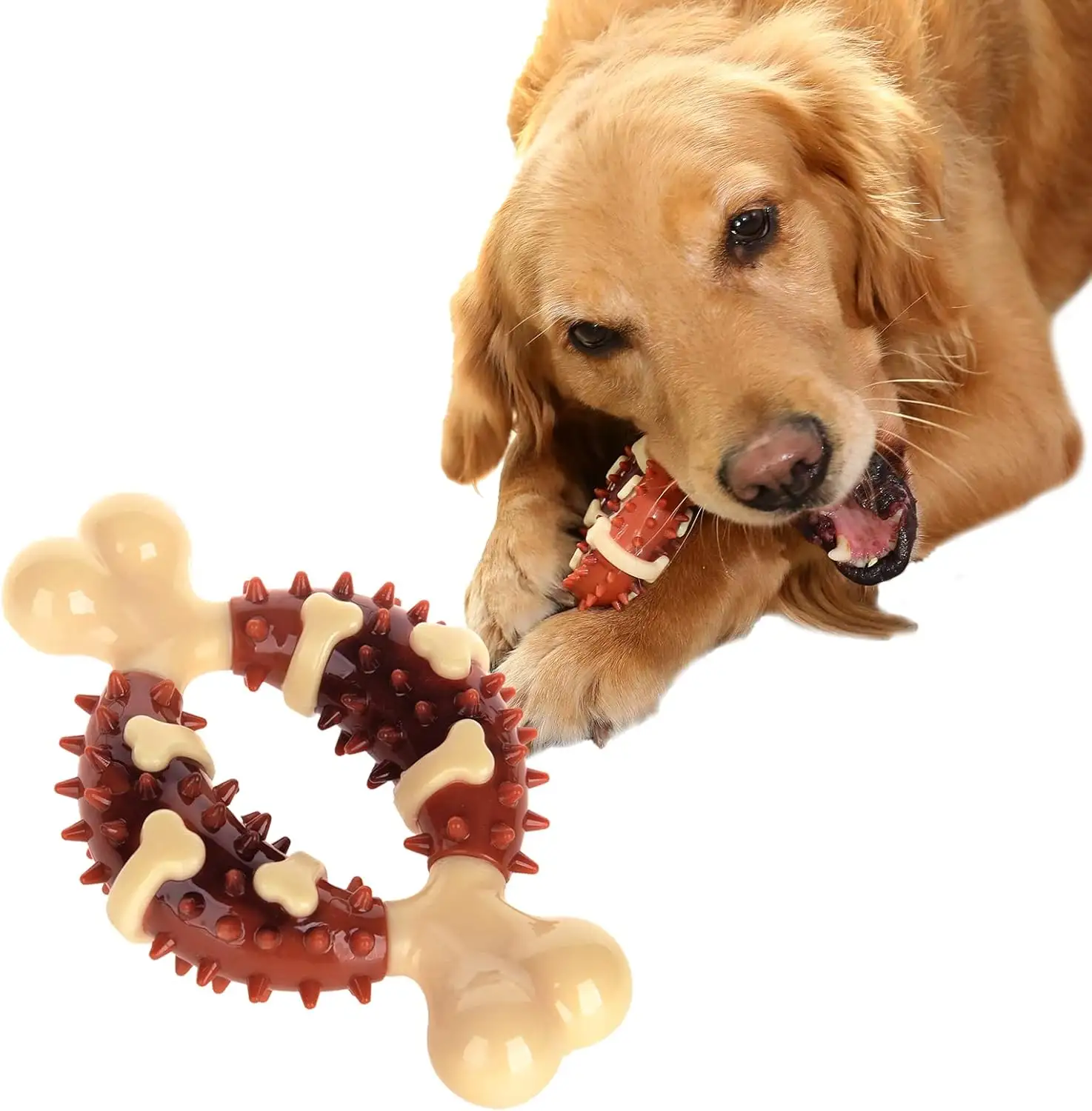पालतू मोलर खिलौना, साफ दांत और चिंता से राहत प्यारा कुत्ता खिलौना दांत पीसने, चबाने की शक्ति बढ़ाने के लिए डिज़ाइन किया गया है