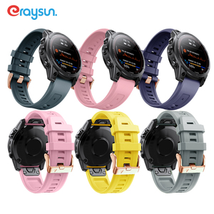 <span class=keywords><strong>Bracelet</strong></span> de montre en caoutchouc souple de 20 mm pour <span class=keywords><strong>Garmin</strong></span> <span class=keywords><strong>Fenix</strong></span> <span class=keywords><strong>7S</strong></span>, remplacement d'usine, <span class=keywords><strong>bracelet</strong></span> respirant, <span class=keywords><strong>bracelet</strong></span> en silicone sportif - Product Image 1