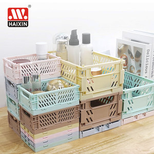 Складные пластиковые мини-корзины для организации и хранения, складной ящик для хранения для домашней кухни, спальни, ванной комнаты, офиса - Product Image 5