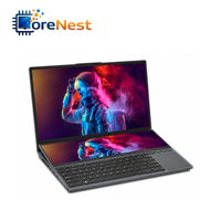 CoreNest Professional Dual Screen Laptop Intel Core I7 9750H Office Laptop 8GB 16GB 32GB RAM Touch Screen Business Workstation