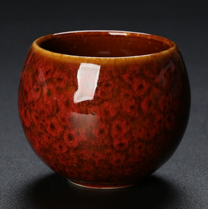 Bol à thé en céramique à glaçure réactive de qualité supérieure, tasse de dégustation unique en forme d'œuf de dragon pour le thé Kung Fu, l'espresso, le matcha et le saké - Product Image 2