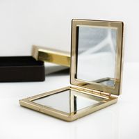 Motif Pliant Double Face Petit Miroir Rond pour Fille Maquillage Souvenir Cadeau Personnalisé Marbre Personnalisé Femme Miroir Cosmétique