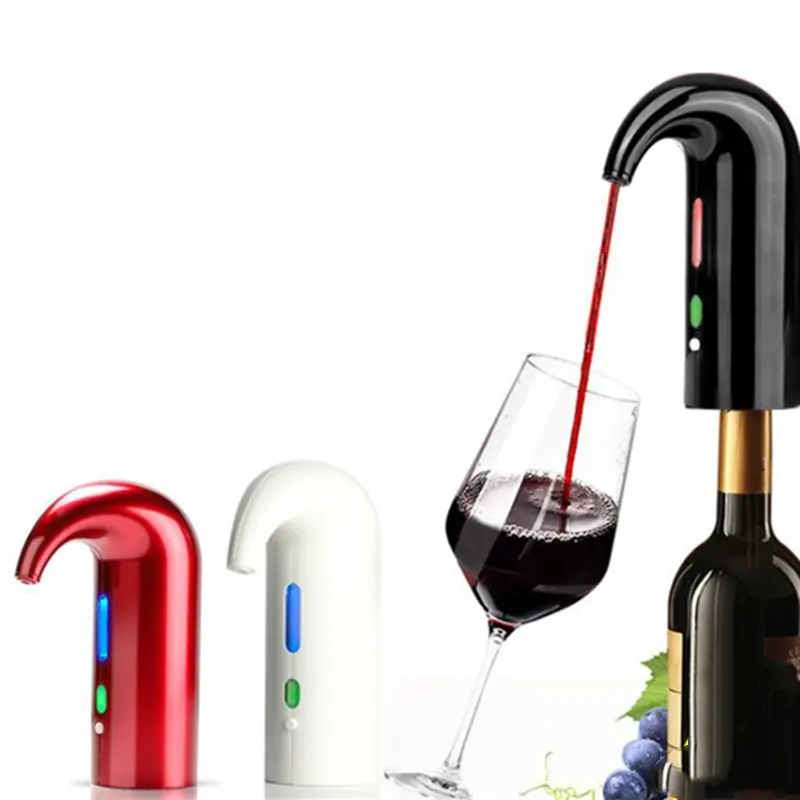 Bar kullanımı otomatik pompalama emme otomatik pourer Bar aksesuarları şarap havalandırıcı dağıtıcı USB şarj <span class=keywords><strong>elektrikli</strong></span> şarap havalandırıcı