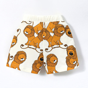 Shorts en molleton français pour garçons, personnalisables, imprimés de dessins animés, en élasthanne/polyester, ODM, été, Bizika - Product Image 2