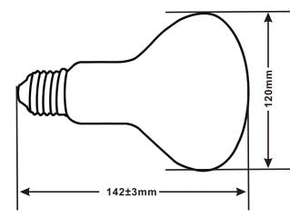 Счастливая Herp <span class=keywords><strong>80W</strong></span> 100W 125W 160W Рептилия uva/uvb и света и тепла ртутные лампы для черепах и домашних животных с лаборатории тестирования электроприборов, США (ETL CE по ограничению на использование опасных материалов в производстве PSE - Product Image 3