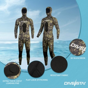 DIVESTAR Traje <span class=keywords><strong>de</strong></span> Neopreno Elástico <span class=keywords><strong>de</strong></span> 1.5mm para <span class=keywords><strong>Buceo</strong></span> y Pesca Submarina, Listo para Enviar, para Hombres y Mujeres - Product Image 4