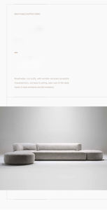 Sofá de Pared Giratorio de Terciopelo Moderno y Lujoso para Sala de Estar, Mueble de Tela Resistente - Product Image 5