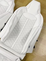 Vente flash - Coussins de siège de voiture de luxe, universels, en cuir PU Napa noir, nouveau type de housses de siège de voiture universelles adaptées aux Audi