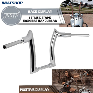 Vente de liquidation de stock australien - Guidons de 14'' et 16'' de haut avec poignées de 2' pour motos <span class=keywords><strong>Harley</strong></span>-<span class=keywords><strong>Davidson</strong></span> - Guidons épaissis à articulation - Product Image 4