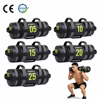 Bolsa de Arena para Entrenamiento VIGFIT, Bolsa de Potencia con Asas, Peso Ajustable, Bolsa de Fitness, Bolsa de Levantamiento de Pesas