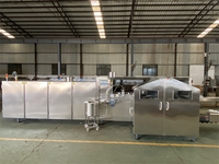 Machine automatique de fabrication de cornets de crème glacée au sucre pour rouleaux de gaufres à la cuisson