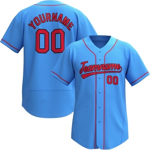 Maillot de baseball personnalisé pour le sport, chemise courte boutonnée imprimée et brodée, uniforme sportif pour hommes et femmes, séchage rapide, noir et blanc - Product Image 3