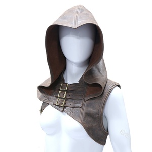 Costumes médiévaux pour hommes Accessoires Viking Guerrier Aristocrate Chevalier Châle Cape Femmes Renaissance Cosplay Armure à capuche - Product Image 2