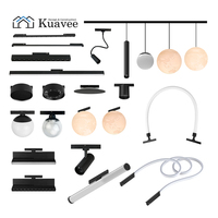 Luces de Riel Magnéticas Kuavee Extremadamente Estrechas de 5 mm, Sistema de Iluminación de Riel Inteligente Ultra Delgado de 24 V, Luces de Riel Magnéticas Lineales LED