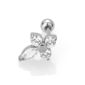 Yw thép không gỉ Sao Mặt Trăng máy bay ốc xà cừ Xoắn daith <span class=keywords><strong>Stud</strong></span> cơ thể sụn Bông tai tragus ear piercing đồ trang sức - Product Image 5