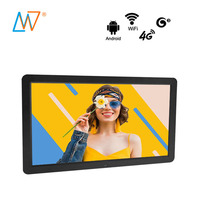 Full HD 1080p 21.5 İnç Akıllı Android CMS Yazılımlı LCD Video Reklam Monitör Ekranı Dijital Tabela Ekranı
