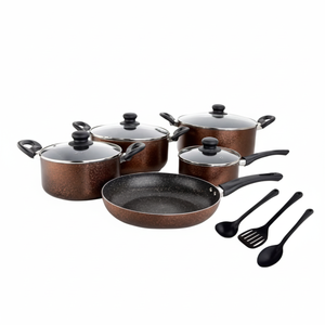Fournisseur professionnel vendant un ensemble d'ustensiles de cuisine antiadhésifs et conviviaux de conception de luxe de la meilleure qualité disponible en 5 à 12 pièces - Product Image 1