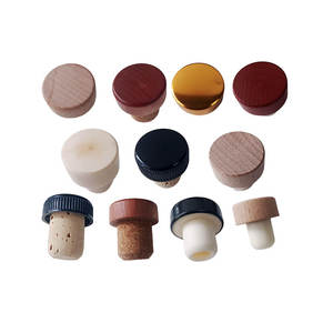 Tapón de botella de vidrio de corcho personalizado al por mayor de fábrica TIANLEI, tapa de madera de Perfume, tapas de tapón de tarro de vino, cierres de botella - Product Image 1