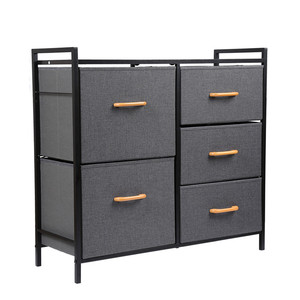 Large Capacity Clothes Fabric Drawer Cabinet Storage Boxes Living Room Dresser Storage Tower