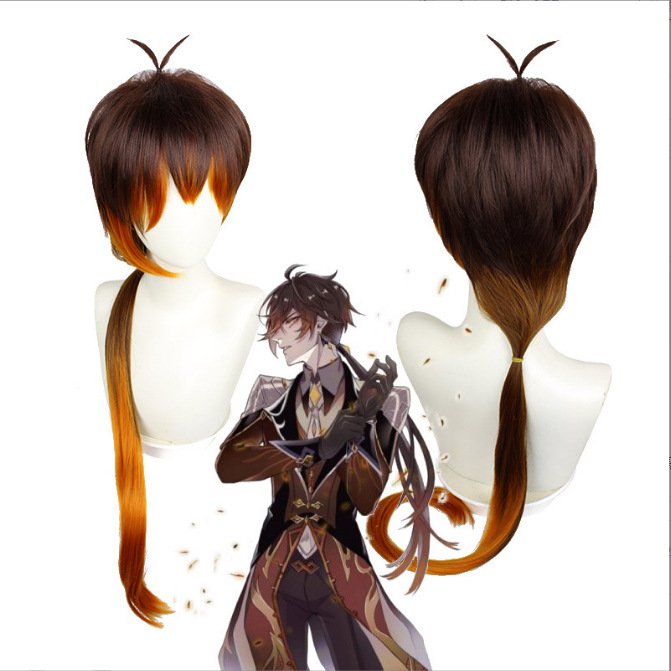 原神、 zhongliのコスプレ ウィッグ付きセットです。 Genshin impact Cosplay] Zhongli Costume, Opening Review