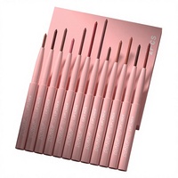 Lot de 12 crayons à lèvres velours mat, contour des lèvres doux et estompé, application facile, couleur haute pigmentation, vente en gros