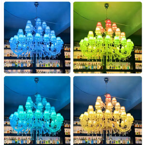 Custom Retro Crystal Chandelier, LED Matrix Pendant <b>Light</b> for Bar, KTV & Commercial <b>Spaces</b> - Product Image 3