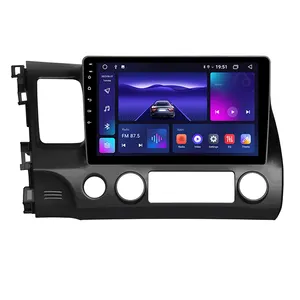 卸売10.1インチディスクレスカーDVDGPSと4G DSP Carplay Android Auto for LHD Honda Civic 2005-2012カーラジオステレオプレーヤー