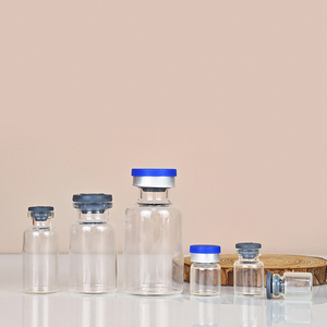 Frascos de Vidrio Borosilicato Transparente para Uso Médico, 1ml 2ml 3ml 4ml 6ml 12ml 25ml, Botellas Tubulares Pequeñas para Infusión con Tapón de Goma - Product Image 1