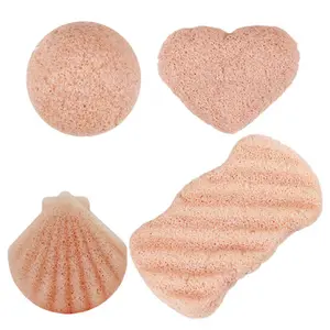 Éponge konjac lavable de formes et de couleurs multiples Vente en gros Éponge konjac biologique pour le nettoyage du visage Éponge de bain Fabricant