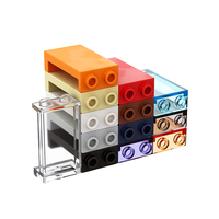Blocs de construction 0,1 kg/82 pièces 87544 1*2*3 Verre de fenêtre 2 trous Briques de construction de ville Jouet de bricolage pour enfants Accessoires techniques
