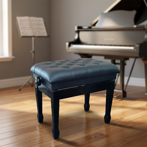 Banc de piano moderne pliable et réglable en bois avec coussin, tabouret musical pour clavier numérique et piano droit, fabrication OEM ODM - Product Image 3