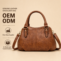 OEM ODM Wholesale Custom Logo Quiet Luxury Cuir Vegan Vintage Femme Double Anse Doré Réglable Satchel Tote Sac