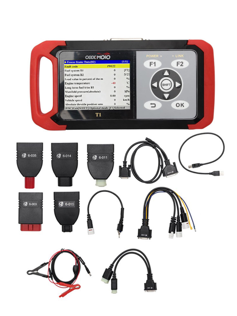 T1 3.5" LCD Diagnostic Tool Motorcycle Scanner DTC Reader Engine Data Throttle Reset for Honda/Yamaha/Suzuki/Kawasaki/Sym/Kymco
