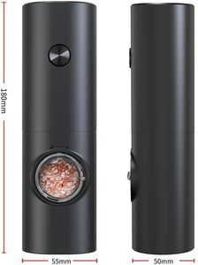Juego de Molinillos Eléctricos Recargables por USB para Sal y Pimienta, Ajustables en Grano Fino o Grueso, Molinillo Automático de Pimienta - Product Image 4