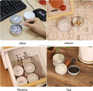Expédition immédiate - Pot cosmétique en aluminium de 2 oz, qualité alimentaire, avec bouchon à vis fileté, hermétique, pour parfum, crème pour le visage, huile essentielle - Usine - Product Image 2