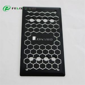 Verre trempé flottant pour boîtier PC avec impression sérigraphiée pour dissipateur thermique OEM - Product Image 1