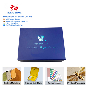 Caja de Regalo para Perfumes y Maquillaje HENGXING con Bandeja Interior, Caja Rígida Personalizada para Set de Cosméticos y Regalos de Fragancias de Lujo - Product Image 1