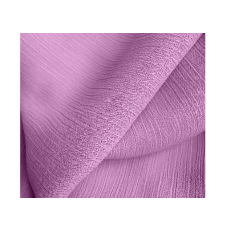 Tissu en mousseline de soie 100% polyester 50D, étoffe georgette froissée pour vêtements