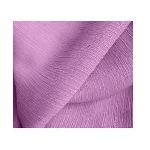 100% Polyester 50D Zijde Crinkle Georgette Crêpe Chiffon Stof Voor Kleding Kledingstuk