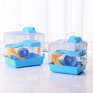 Sıcak satış iki kat lüks özel Hamster tavşan evcil hayvan kafesi hayvan için - Product Image 6