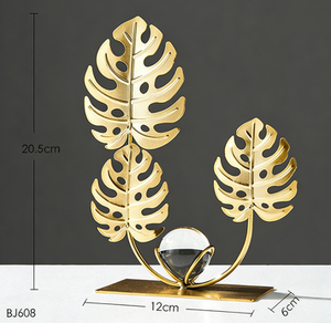 Stainless Steel Gold-Plated Plant <b>Ornaments</b> Crystal Balls Art Turtle for Leaves Sideboard Entrance Hall Office Living Craft - Product Image 4
